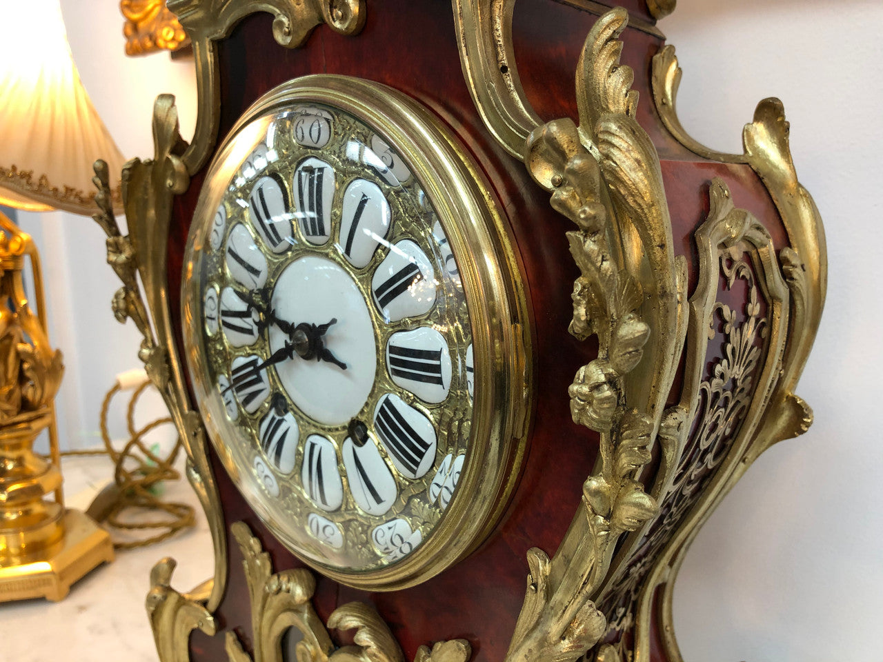 Sensational French Boulle mantle clock