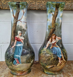 Decorative Pair of 19th Century Vases | Antique & Vintage | Moonee Ponds Antiques | Australia Wide Delivery