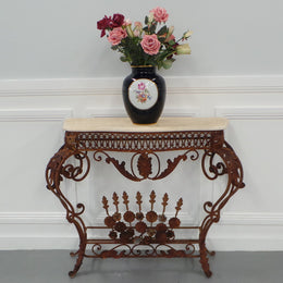 Stunning French Style Wrought Iron Console
