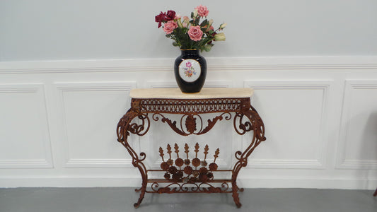 Stunning French Style Wrought Iron Console