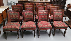 Matched Set of 12 Victorian Bowed Back Dinning Chairs | Antique & Vintage | Moonee Ponds Antiques | Australia Wide Delivery
