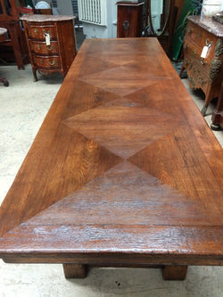 French Parquetry Top Farmhouse Table | Antique & Vintage | Moonee Ponds Antiques | Australia Wide Delivery