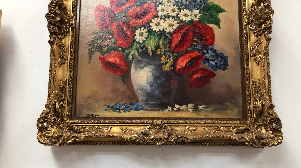 French Gilt Framed Floral Oil On Canvas | Antique & Vintage | Moonee Ponds Antiques | Australia Wide Delivery