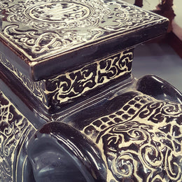Vintage Chinese Elephant Planter Stand