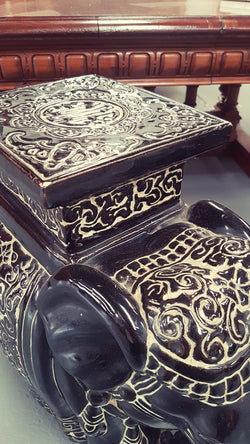 Vintage Chinese Elephant Planter Stand | Antique & Vintage | Moonee Ponds Antiques | Australia Wide Delivery