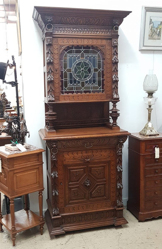 French Gothic Hall Cabinet