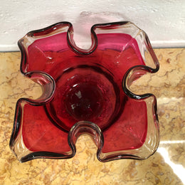 Victorian Ruby Glass Vase
