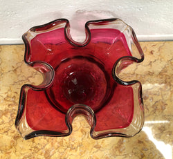 Victorian Ruby Glass Vase | Antique & Vintage | Moonee Ponds Antiques | Australia Wide Delivery