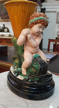 Rare French Majolica Centerpiece | Antique & Vintage | Moonee Ponds Antiques | Australia Wide Delivery