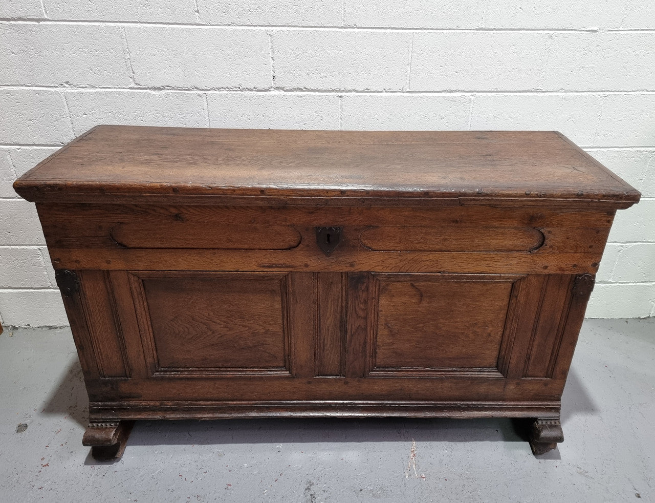 French Oak Early 19th Century Trunk | Antique & Vintage | Moonee Ponds Antiques | Australia Wide Delivery