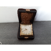 Art Deco "Emes" Travel Clock In Original Leather Case | Antique & Vintage | Moonee Ponds Antiques | Australia Wide Delivery