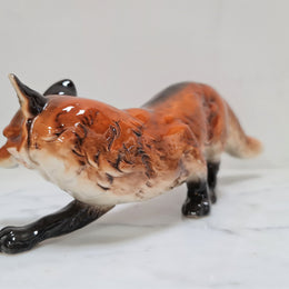 Beautifully sculptured and colored vintage Goebel Hummel fox figurine. Marked to base Goebel W Germany and numbered on leg 014. In great original condition.