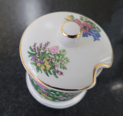 Fortnum & Mason Piccadilly London England Floral Decorated Covered Honey-Jam Pot | Antique & Vintage | Moonee Ponds Antiques | Australia Wide Delivery