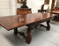 French Dark Oak Spanish Style Dining Table | Antique & Vintage | Moonee Ponds Antiques | Australia Wide Delivery