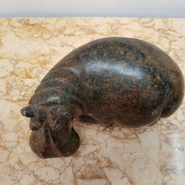 Carved Stone Hippo