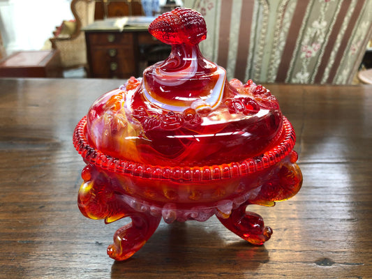 Moonee Ponds Antiques Rare American Fenton Glass Bowl