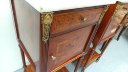 Pair of French Mahogany Bedside Cabinets-4 | Antique & Vintage | Moonee Ponds Antiques | Australia Wide Delivery