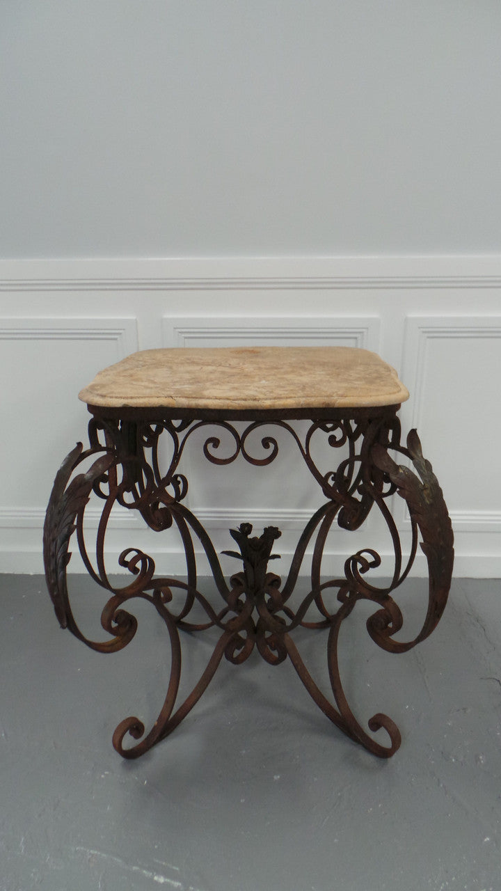 Vintage French Style Wrought Iron Bakers Table | Antique & Vintage | Moonee Ponds Antiques | Australia Wide Delivery