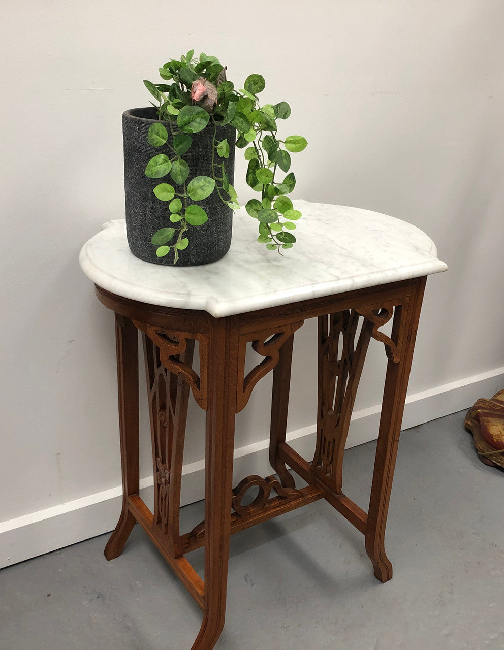 Arts and Crafts Carved Occasional Table | Antique & Vintage | Moonee Ponds Antiques | Australia Wide Delivery