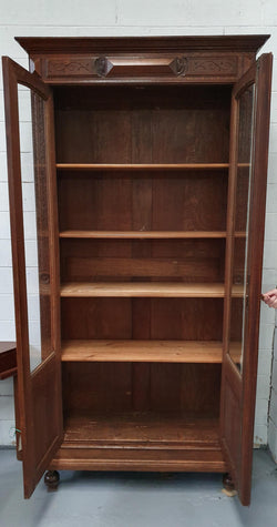 Superb Pair of Henry II style French Two Door Oak Bookcases | Antique & Vintage | Moonee Ponds Antiques | Australia Wide Delivery