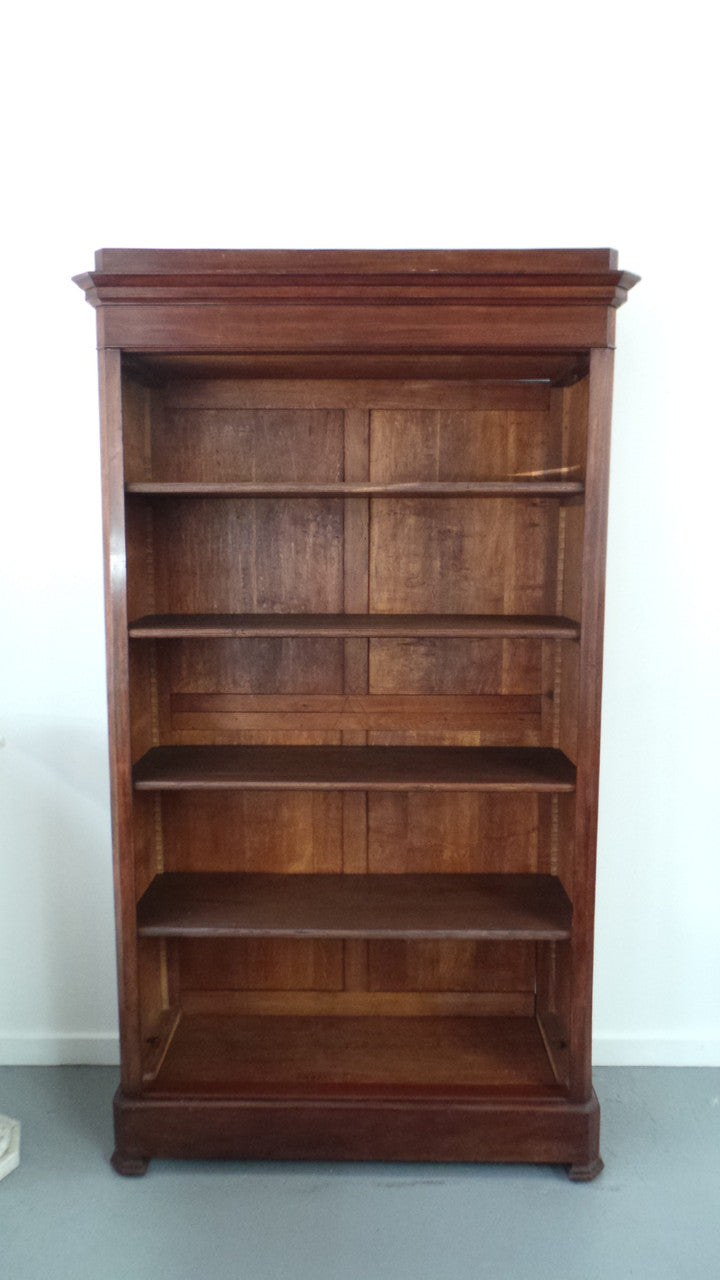 Louis Phillipe Mahogany French Open Bookcase