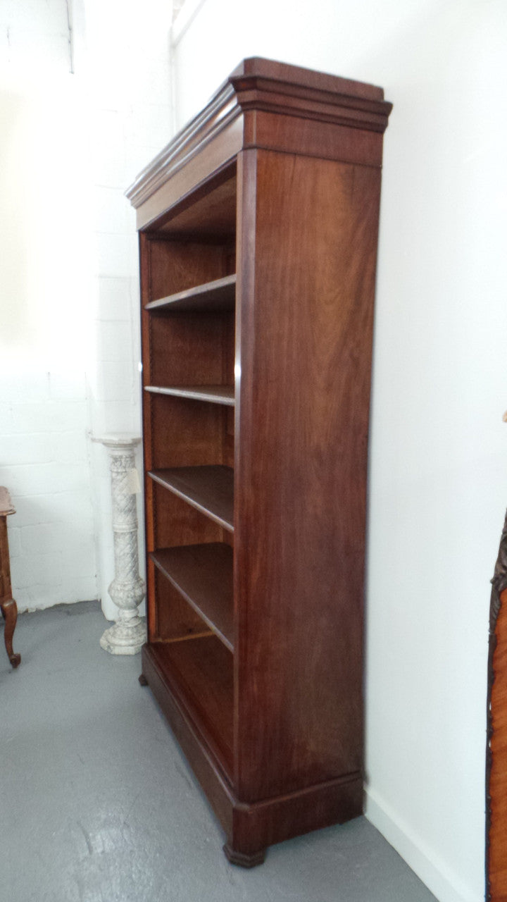 Louis Phillipe Mahogany French Open Bookcase