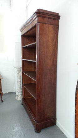 Louis Phillipe Mahogany French Open Bookcase | Antique & Vintage | Moonee Ponds Antiques | Australia Wide Delivery