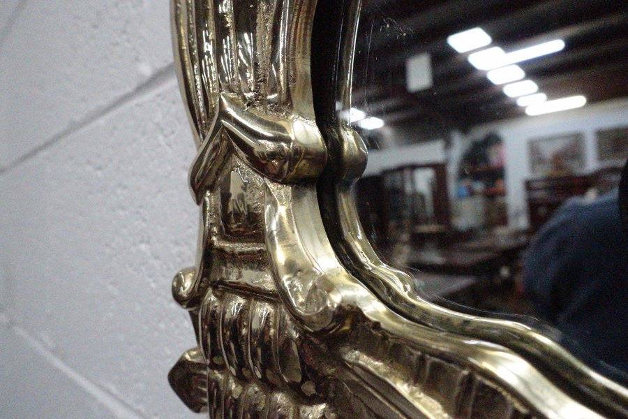 Large Brass Japanese Mirror | Antique & Vintage | Moonee Ponds Antiques | Australia Wide Delivery