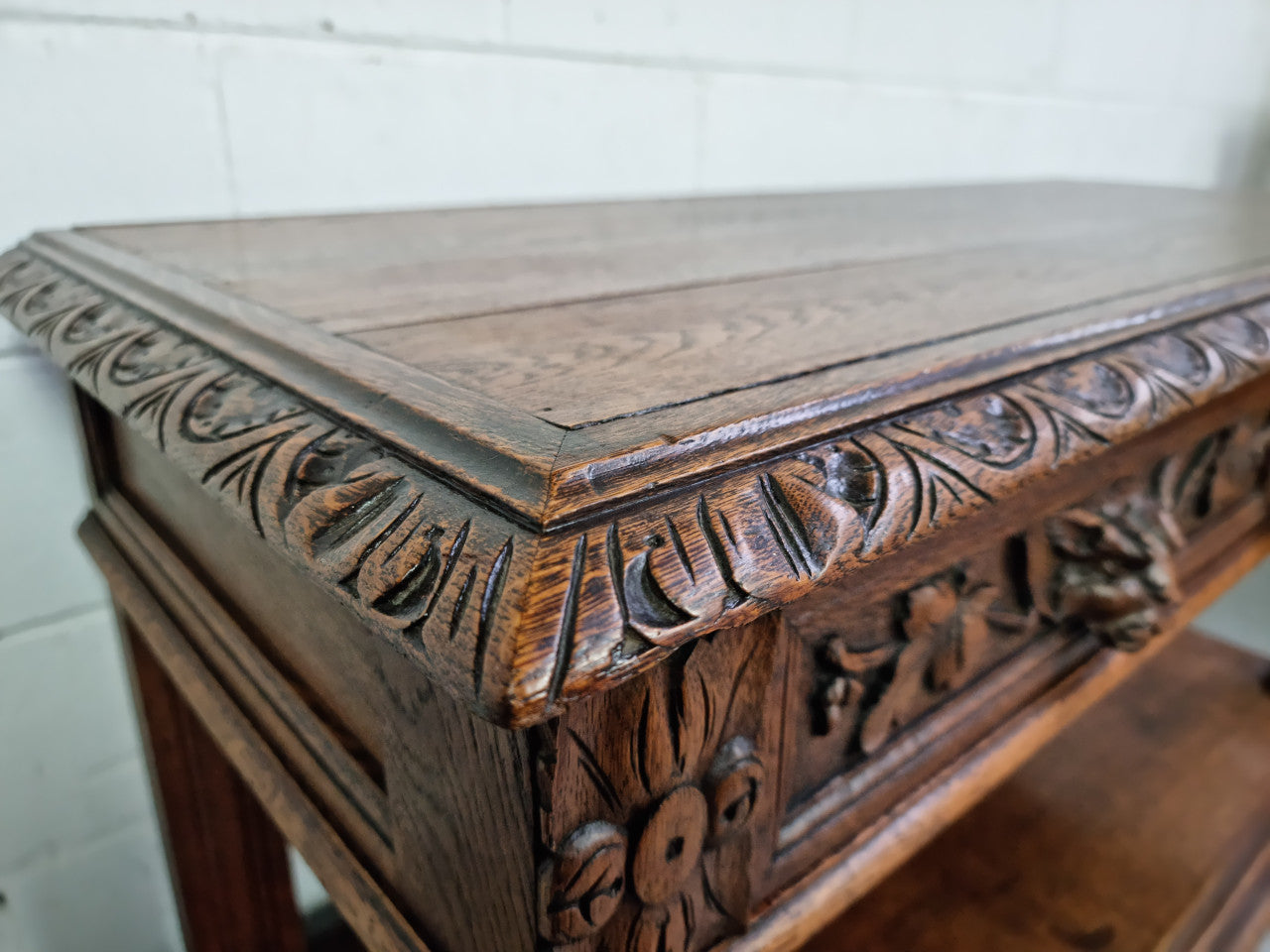 Antique French Oak Henry II Style Two Drawer Cabinet | Antique & Vintage | Moonee Ponds Antiques | Australia Wide Delivery
