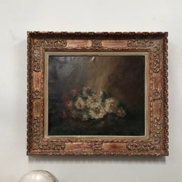 French Antique Floral Painting