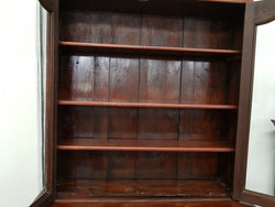 Walnut Edwardian Bookcase With Pull Out Secretaire | Antique & Vintage | Moonee Ponds Antiques | Australia Wide Delivery
