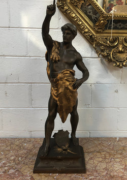 Sensational French 19th Century Spelter Statue | Antique & Vintage | Moonee Ponds Antiques | Australia Wide Delivery