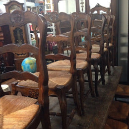 Set 10 French Provincial Dining Chairs