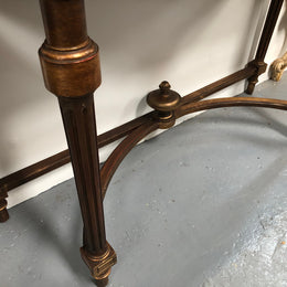 Hard to find 19th Century Louis XV gilded walnut console table in very good condition.