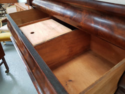 Victorian Flame Mahogany Tallboy With Barley Twist Supports | Antique & Vintage | Moonee Ponds Antiques | Australia Wide Delivery