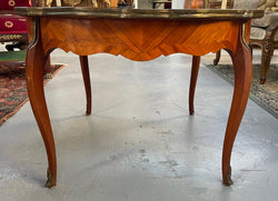 French Parquetry Inlaid Marble Top Coffee Table | Antique & Vintage | Moonee Ponds Antiques | Australia Wide Delivery