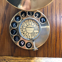 Fabulous Vintage Oak Wall Phone