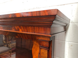 Beautiful Victorian Flame Mahogany Bookcase-Display Cabinet | Antique & Vintage | Moonee Ponds Antiques | Australia Wide Delivery