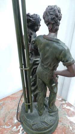 French Style Statue Lamp | Antique & Vintage | Moonee Ponds Antiques | Australia Wide Delivery