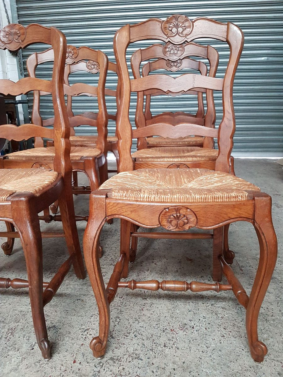 Set of 8 French Style Chairs