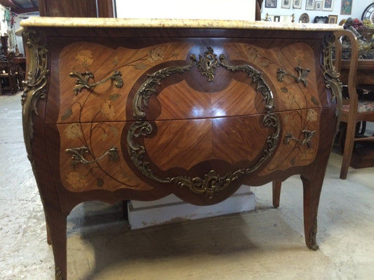 French 19th Century Marquetry Commode