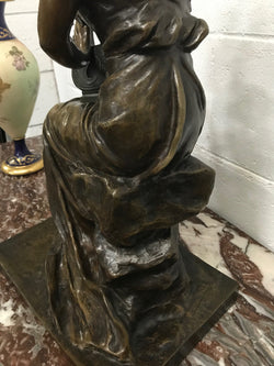 Large French Art Nouveau Female Bronze Sculpture | Antique & Vintage | Moonee Ponds Antiques | Australia Wide Delivery