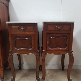 Pair of Beautiful French Oak Bedside Cabinets