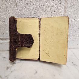 Very small antique leather bound Key of Heaven Manual of Prayer Book printed by M H Gill & Son Dublin. Condition commensurate with age.
