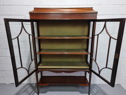 Edwardian Sheraton Revival Mahogany Display Cabinet | Antique & Vintage | Moonee Ponds Antiques | Australia Wide Delivery