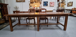 Cherrywood Stretcher Base French Farmhouse Table | Antique & Vintage | Moonee Ponds Antiques | Australia Wide Delivery