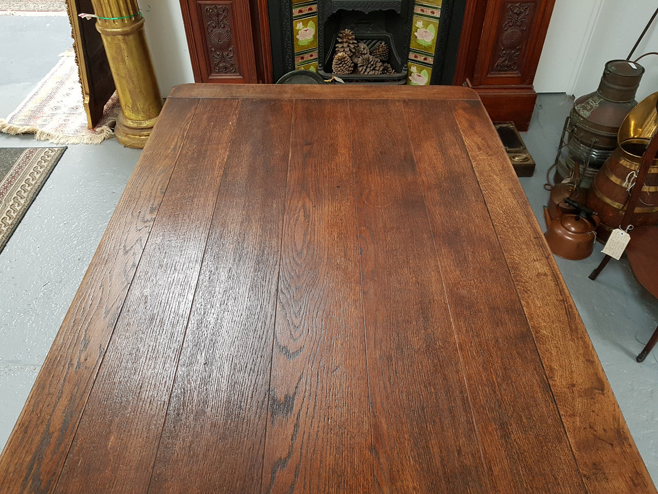 19th Century French Oak Pedestal Farmhouse Table | Antique & Vintage | Moonee Ponds Antiques | Australia Wide Delivery