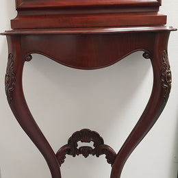 Antique Victorian Matching Console Table and Mirror