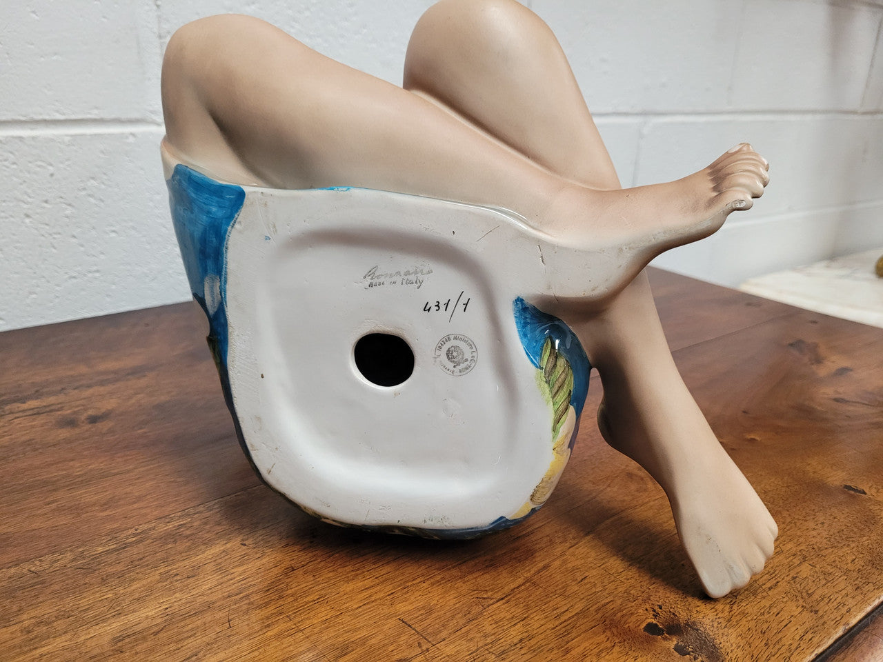 Vintage Art Deco Tropical Female Porcelain Figurine by Lenci Artist RONZAN | Antique & Vintage | Moonee Ponds Antiques | Australia Wide Delivery