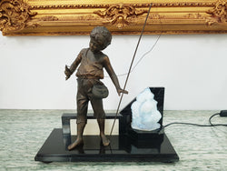 Fabulous Art Deco Boy Statue Lamp | Antique & Vintage | Moonee Ponds Antiques | Australia Wide Delivery